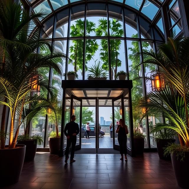 Entering the Building
